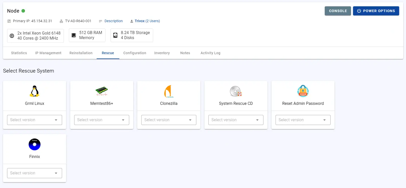 Select Rescue System